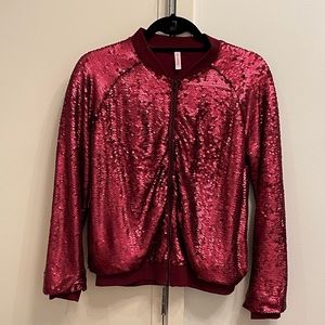 SUN68 Sequin Bomber Zip-up XS